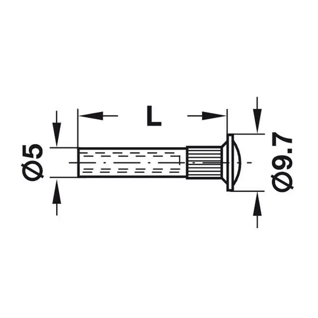 Alt view image 4 of 6 - 500 Pack Multipurpose Furniture Screws Cabinet Panel Connector Binding Barrels, 27mm (1-1/16") Sleeve with 16mm (5/8") Universal Head Inter Screws, M4 Bolts