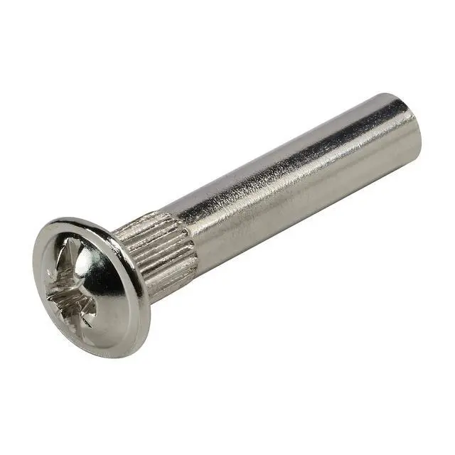 Alt view image 6 of 6 - 500 Pack Multipurpose Furniture Screws Cabinet Panel Connector Binding Barrels, 27mm (1-1/16") Sleeve with 16mm (5/8") Universal Head Inter Screws, M4 Bolts