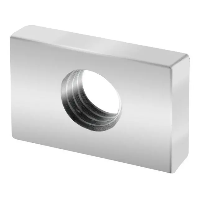 Alt view image 2 of 6 - 8020, 14131, 15 40 45 Series Steel M8 Slide-in Economy T Nuts Hardware Block Nuts for 1.5", 40mm, and 45mm Series Aluminum Extrusions Profiles (250 Pack)