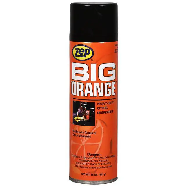 Alt view image 2 of 6 - Big Orange Heavy-Duty Citrus Degreaser Aerosol - 15 oz (Case Of 12) 11401 - Industrial Strength, Citrus Solvents, Dissolves Heavy Soil, Grease, Tar, Oil
