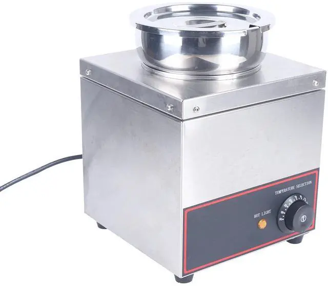 Main image of Commercial Grade Bain Marie Buffet Food Warmer 1 Round Pot Stainless Steel Food Warmer Steam Table for Catering and Restaurants 150W 110V (1 Round Pot)