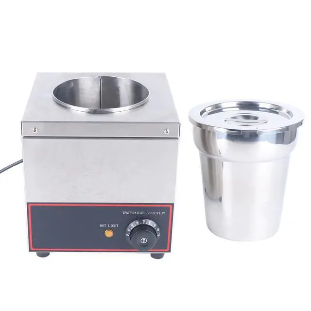 Alt view image 2 of 6 - Commercial Grade Bain Marie Buffet Food Warmer 1 Round Pot Stainless Steel Food Warmer Steam Table for Catering and Restaurants 150W 110V (1 Round Pot)