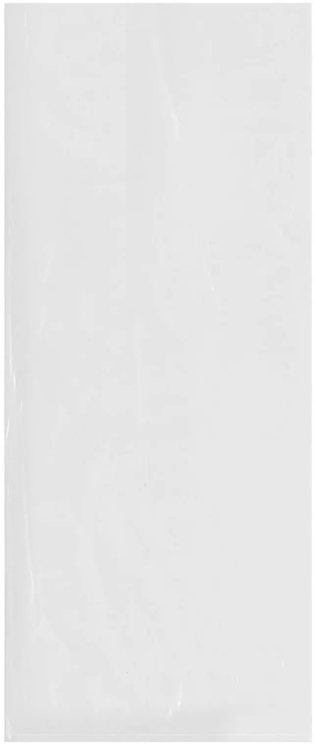 Main image of 10" x 24" (Case of 1,000), 1.25 Mil Flat Open Clear Plastic Poly Bags
