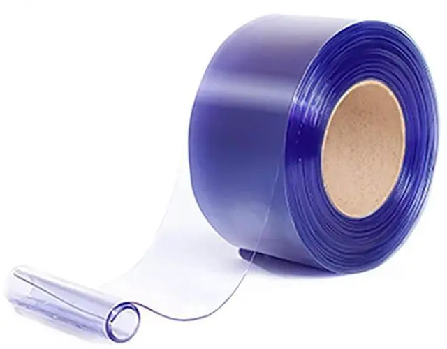 Main image of Standard Clear PVC Smooth Curtain Strip Door Bulk Roll, 101' Length x 8" Width x 0.08" Thick