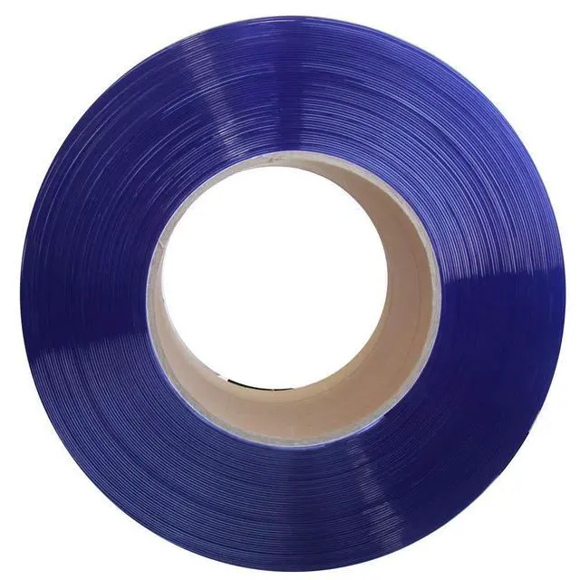 Alt view image 4 of 5 - Standard Clear PVC Smooth Curtain Strip Door Bulk Roll, 101' Length x 8" Width x 0.08" Thick