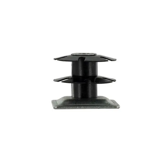 Alt view image 3 of 6 - Industries Double Star Threaded Caster Insert | Heat Treated Steel | Fits 1-1/4 Inch Square 16-18 Gauge Tube | Thread: 3/8-16 | 100 Pack