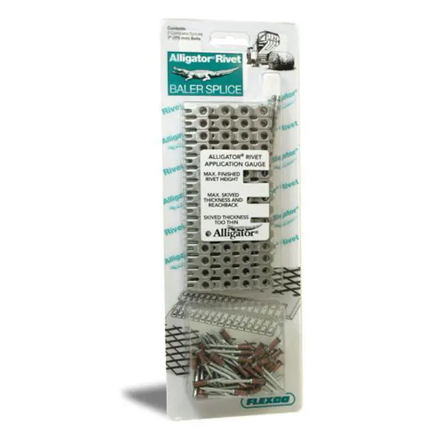 Alt view image 2 of 3 - 25085381 Stainless Steel Self Setting Alligator 7 Inch Rivet Belt Fasteners with Pins and Splices (4 Pack)
