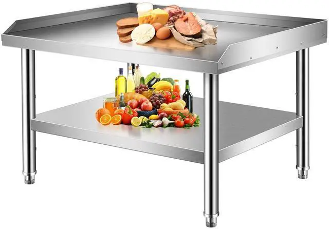 Main image of Equipment Grill Stand 30 x 36 x 24 Inch, Stainless Steel Table with Adjustable Storage Undershelf, Equipment Stand for Commerical Kitchen Restaurant Home and Hotel