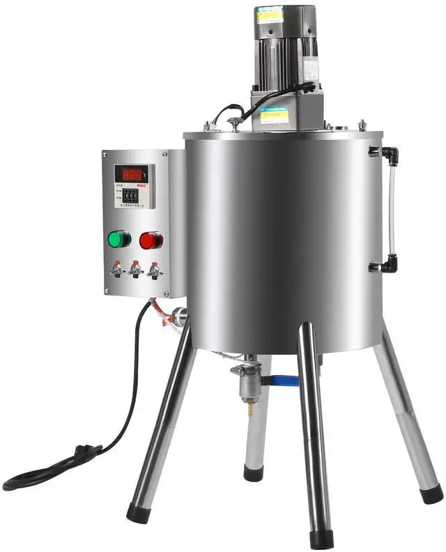 Main image of Heating Mixing Filling Machine,30L Paste Liquid Filling Machine Stainless Steel Stirring Tank Cream Liquid Filler Machine Paste Filler Lipstick Candle Heat Filler for Lipstick Shoe Polish Wax (15L)