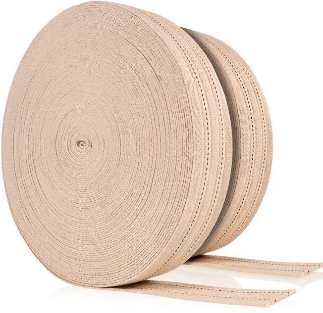Main image of Cotton Strapping for Use As Soft Tie Down Strapping for Cotton Webbing Straps - 2 Inch Wide By 100 Foot Long Roll, 2 Pack