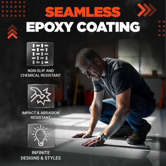 Alt view image 4 of 6 - Everflow Made by MPC Epoxy Moisture Vapor Barrier, Moisture-Barrier Floor Epoxy Kit for Concrete, 100% Solids