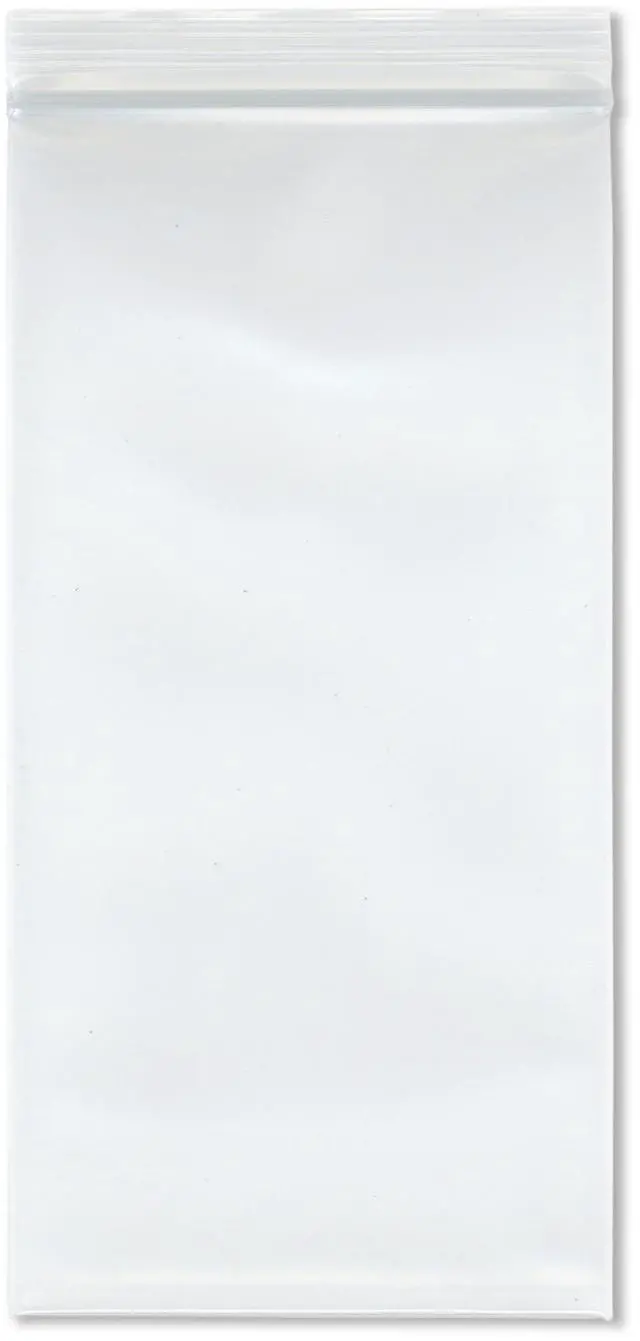 Main image of 4" x 8" (Case of 1,000), 8 Mil Extra Thick Heavy Duty Zipper Reclosable Plastic Bags