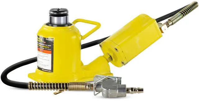 Main image of 10399 Yellow Jackit Air Hydraulic Bottle Jack, 20 Ton Capacity, 10.25 Inch Height 14 Inches Height