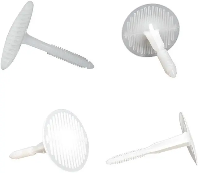 Main image of TruFast 4.5" PMF Fastener (250 EA) White Plastic Heavy-Duty Insulation Anchors for Securing on Masonry, Brick, Concrete, and Stone Walls