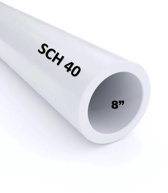 Main image of 6" Schedule 40 PVC Pipe (Cut to Custom Lengths) (6" x 6')