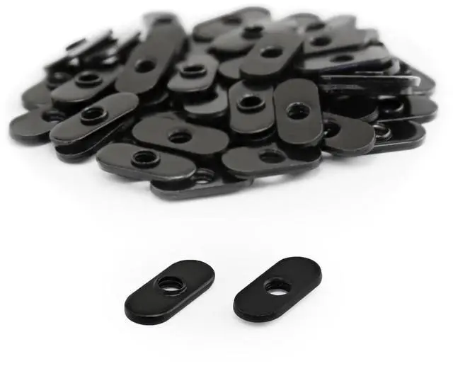 Main image of 8020, 3276, 10 Series Steel 10-32 Centered Slide in Economy T-Nuts Hardware Nuts for 10 Series Aluminum Extrusions (500 Pack)