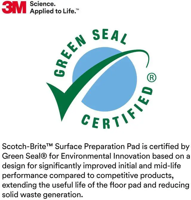 Alt view image 2 of 3 - Scotch-Brite Surface Preparation Pad SPP18, 18 in, 10/Case