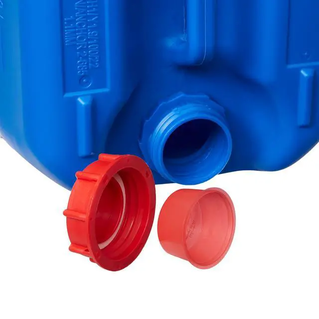 Alt view image 5 of 6 - Hudson Exchange 5 Gallon (20 Liter) Handled Container with Cap, HDPE, Blue, 4 Pack