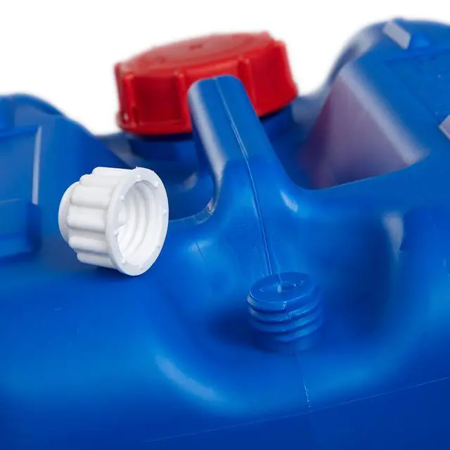 Alt view image 6 of 6 - Hudson Exchange 5 Gallon (20 Liter) Handled Container with Cap, HDPE, Blue, 4 Pack