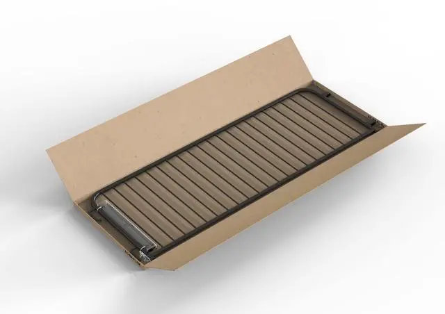 Alt view image 2 of 6 - Barricade in a Box 2.0 - Heavy Duty Interlocking Steel Barricade, 8.5 Ft. (Black, Flat feet)