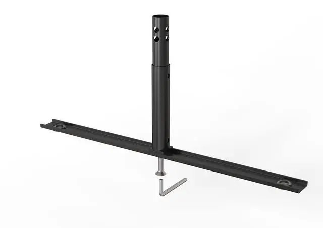 Alt view image 5 of 6 - Barricade in a Box 2.0 - Heavy Duty Interlocking Steel Barricade, 8.5 Ft. (Black, Flat feet)