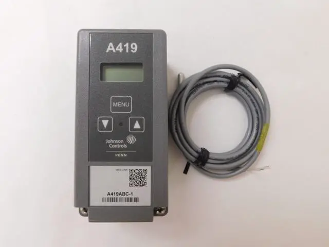 Main image of A419ABC-1 C Electronic Thermostat Bulb 1/4 X 2 Temp -30-212 Johnson Control A419Abc1C 881200