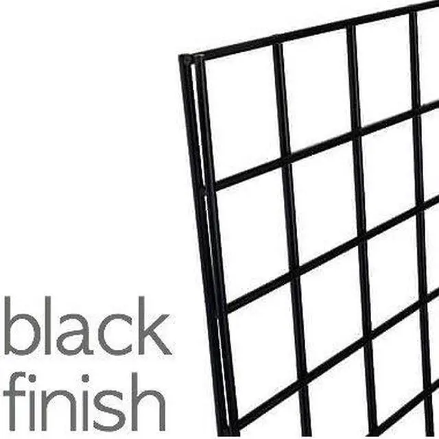 Alt view image 3 of 3 - Commercial Grade Gridwall Panels 2 Width x 6 Height, Pack of 4 (Black Finish)