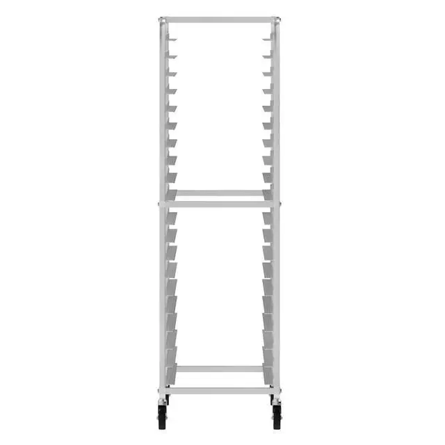 Alt view image 4 of 6 - 20-Tier Aluminum Sheet Pan Rack Holds 20 Full Size (18" x 26") Pans, Commercial Bun Pan Rack with Brake Casters NSF Certified