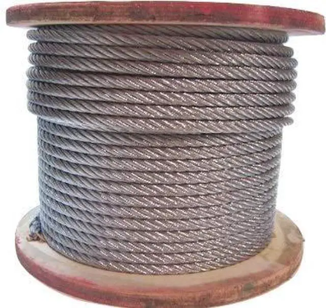 Main image of 3/8", 7x19 Galvanized Cable: 50, 100, 150, 200, 250 and 500 ft (200 ft Reel)