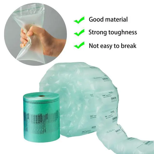 Alt view image 6 of 6 - MINI AIR EASI EA2/EA2S Air Pillows for Shipping, Packaging Air Bags, 8"X4" 4000Pcs 1312 FT Per Roll, Inflatable Supplies Box Filler, Air Cushion Film, 2 Roll