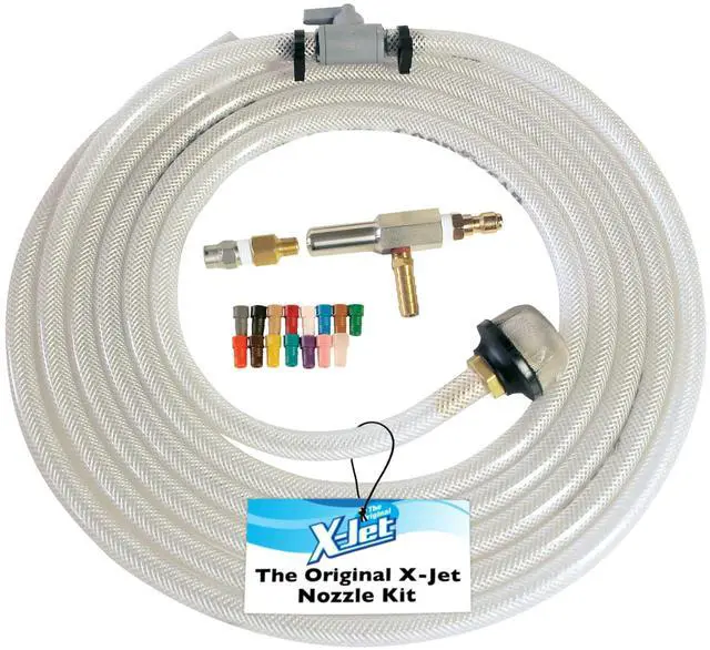 Main image of The Original Nozzle Kit #20 | 7-8 GPM | Fixed Long-Range External Chemical Injection Nozzle for Efficient Chemical Application | 15-Color Proportioner Set & 15ft Hose Assembly | Extended Reach
