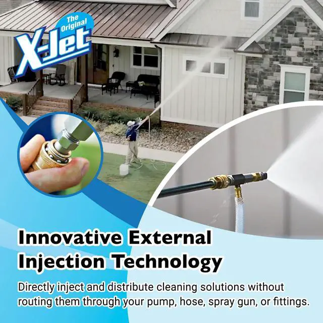 Alt view image 5 of 6 - The Original Nozzle Kit #20 | 7-8 GPM | Fixed Long-Range External Chemical Injection Nozzle for Efficient Chemical Application | 15-Color Proportioner Set & 15ft Hose Assembly | Extended Reach