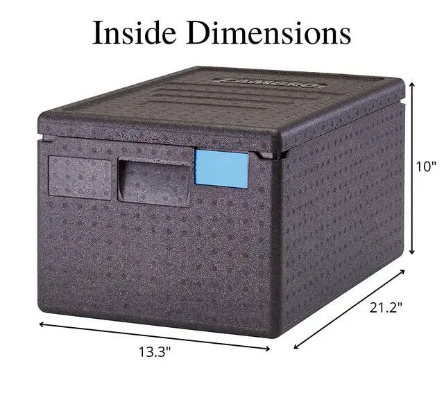Alt view image 3 of 5 - EPP180SW110 Cam GoBox Top-Loader Food Pan Carrier, Black (Pack of 4)