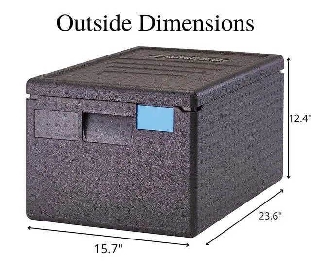 Alt view image 4 of 5 - EPP180SW110 Cam GoBox Top-Loader Food Pan Carrier, Black (Pack of 4)