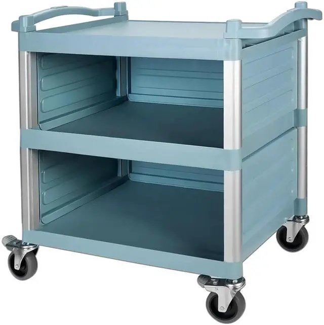 Main image of Select Dual-Handle Utility Service Cart, 3 Shelves, 440 lb. Capacity