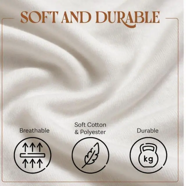 Alt view image 4 of 6 - 36 Pack Fitted Hospital Bed Sheets with Elastic All Around for a Cotton Rich Soft Knitted Jersey Sheet, 36 x 84 x 12 | Perfect Fit, Elastic All Around, Fitted