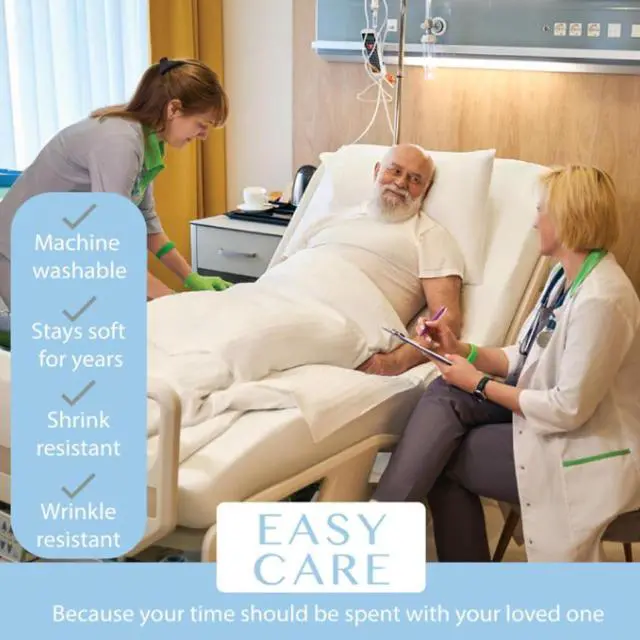 Alt view image 5 of 6 - 36 Pack Fitted Hospital Bed Sheets with Elastic All Around for a Cotton Rich Soft Knitted Jersey Sheet, 36 x 84 x 12 | Perfect Fit, Elastic All Around, Fitted
