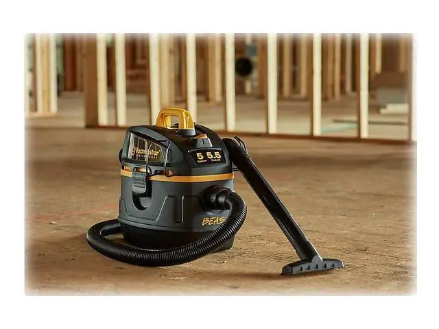 Alt view image 3 of 6 - Professional - Professional Wet/Dry, 5 Gallon, Beast Series, 5.5 HP 1-7/8" Hose Jobsite Vac (VFB511B0201), Black