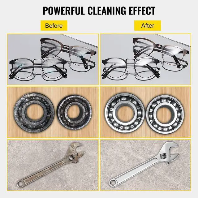 Alt view image 4 of 6 - 22L Industrial Sonic Cleaner with Digital Timer&Heater 40kHz Professional Sonic Cleaner 110V with Excellent Cleaning Effect for Wrench Tools Industrial Parts Mental Apparatus