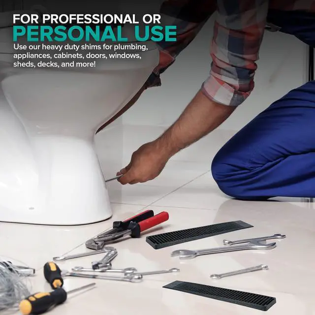 Alt view image 6 of 6 - Composite Shims (576 Pack) - Hard Composite Shims - Home Improvement - Durable Shims for Leveling - Restaurant Table Levelers - Table Wedges - Toilet Levelers - DIY Furniture Levelers