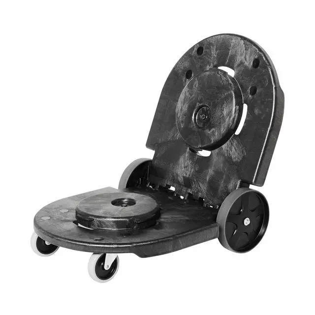 Alt view image 3 of 4 - Dolly for BRUTE Trash Can Wheels Black for Restaurants/Back of House/Offices/Warehouses/Airports/Commercial Environments
