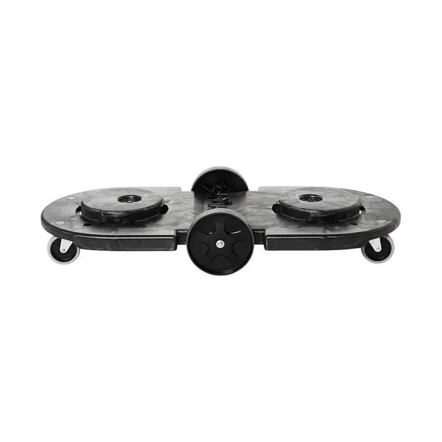 Alt view image 4 of 4 - Dolly for BRUTE Trash Can Wheels Black for Restaurants/Back of House/Offices/Warehouses/Airports/Commercial Environments