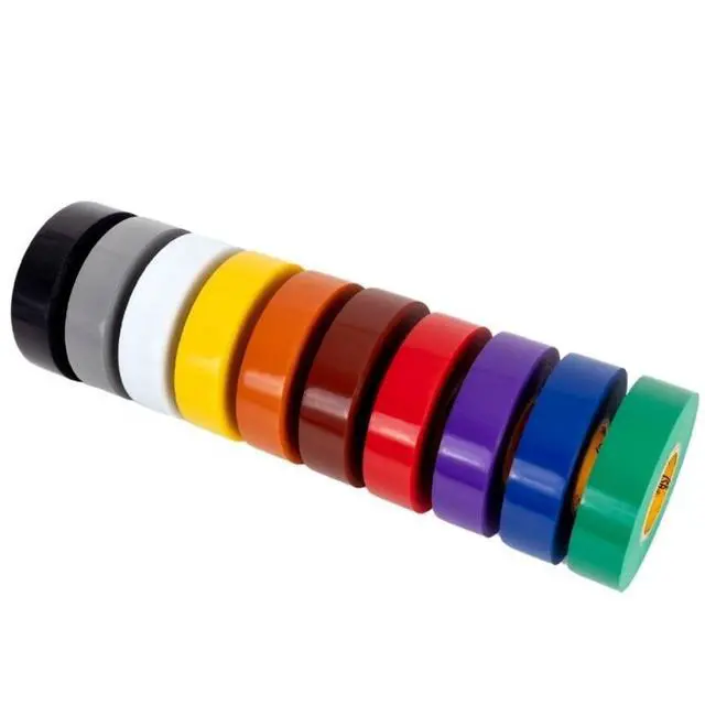 Alt view image 3 of 6 - Mixed Colors Electrical Tape, 120-Pack Waterproof, Industrial Grade Vinyl, 3/4 in x 66ft Strong Self-Adhesive PVC Electric Tape for Wire Insulation, 7 Mil, 600V UL/CSA Listed