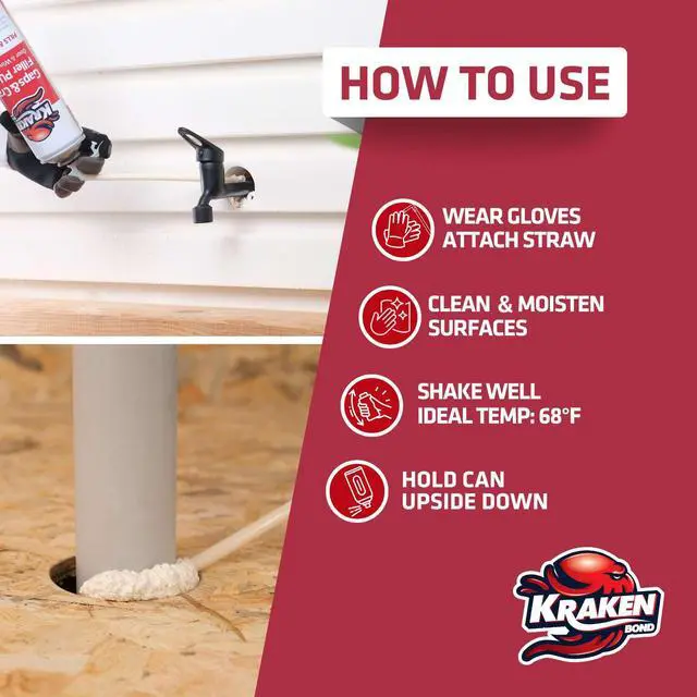 Alt view image 2 of 5 - Gaps & Cracks Expanding Foam Sealant - (48x12oz) High Expansion Polyurethane Spray Foam for Window & Door, Straw Use Waterproof High Yield Gap Filler - 48 Pack