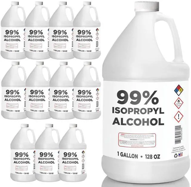 Main image of High Impact 99% Isopropyl Alcohol (IPA) Gallon - Made in The USA - Pack of 12-128 fl oz Each
