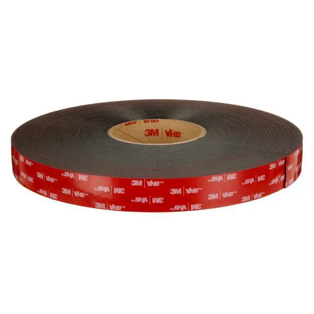 Alt view image 2 of 6 - VHB Tape 5952 Double-Sided Acrylic Foam Tape - Heavy Duty, Industrial Mounting Tape - 1 inch width x 36 yards length, 45 mil thick, 2 rolls/case - Black