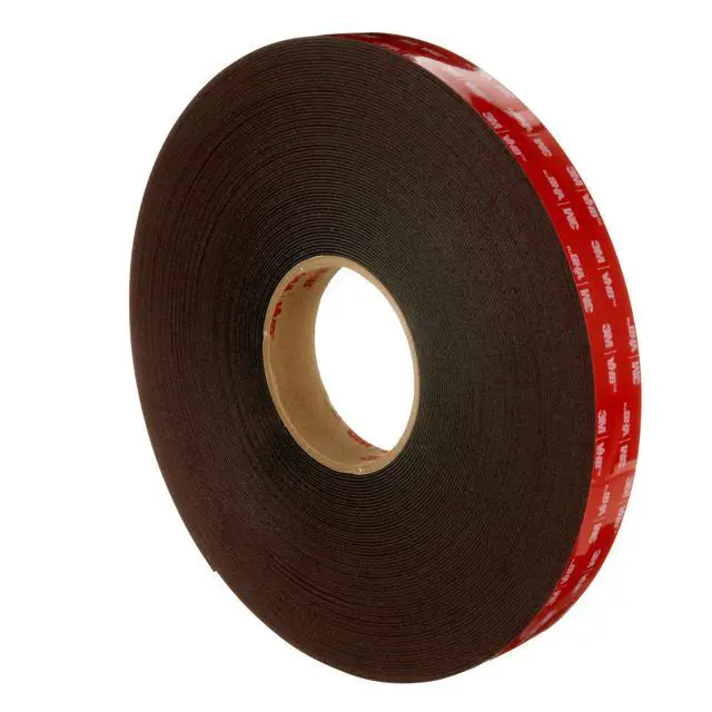 Alt view image 3 of 6 - VHB Tape 5952 Double-Sided Acrylic Foam Tape - Heavy Duty, Industrial Mounting Tape - 1 inch width x 36 yards length, 45 mil thick, 2 rolls/case - Black