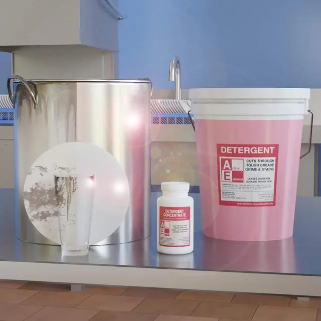 Alt view image 3 of 6 - Commercial Dishwasher Detergent Makes Twelve 5 Gallon Pail (12-pack) - Industrial Dish Detergent - For High and Low Temp Dishwasher Machine