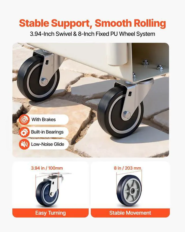 Alt view image 3 of 6 - 2000LBS Heavy-Duty U-Boat Cart, Platform Truck Dolly with 6 Wheels & Dual Detachable Handles, Heavy Duty Steel Utility Cart for Warehouse/Manufacturing Plant/Logistics Center/Job Site
