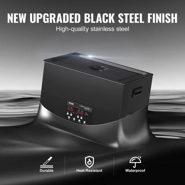 Alt view image 5 of 6 - 30L Sonic Cleaner, 600W Digital Ultrasonic Cleaning Machine with Upgraded Degassing and Gentle Mode, 40kHz Industrial Ultrasound Cleaner with Timer and Heater for Retainer Jewelry Tools